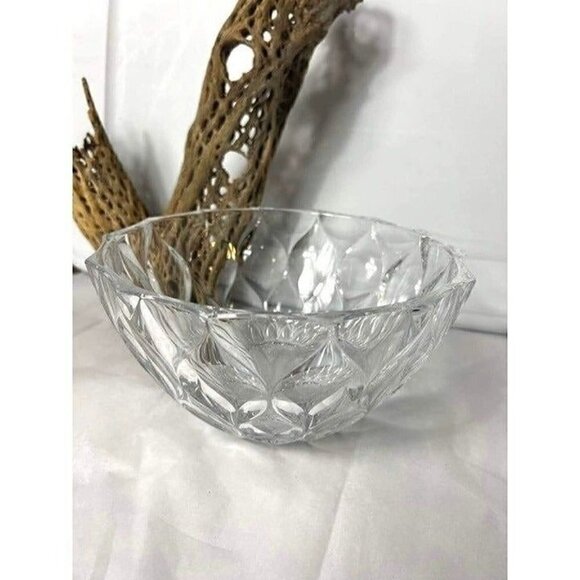 Lenox Harlequin Crystal Bowl 8 Inch - Picture 1 of 8